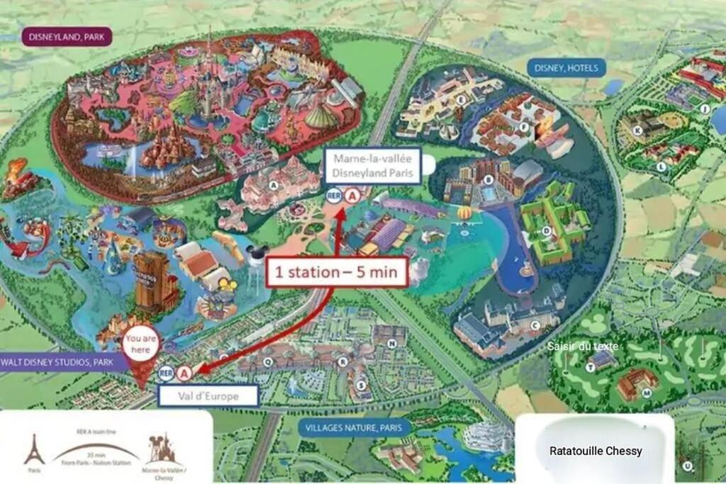 Disney Ratatouille Paris 5Mn Park & Val D'Europe Chessy  Dış mekan fotoğraf